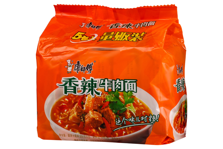 MASTER KANG SPICY BEEF NOODLE 105G 5PACKS - Jiada